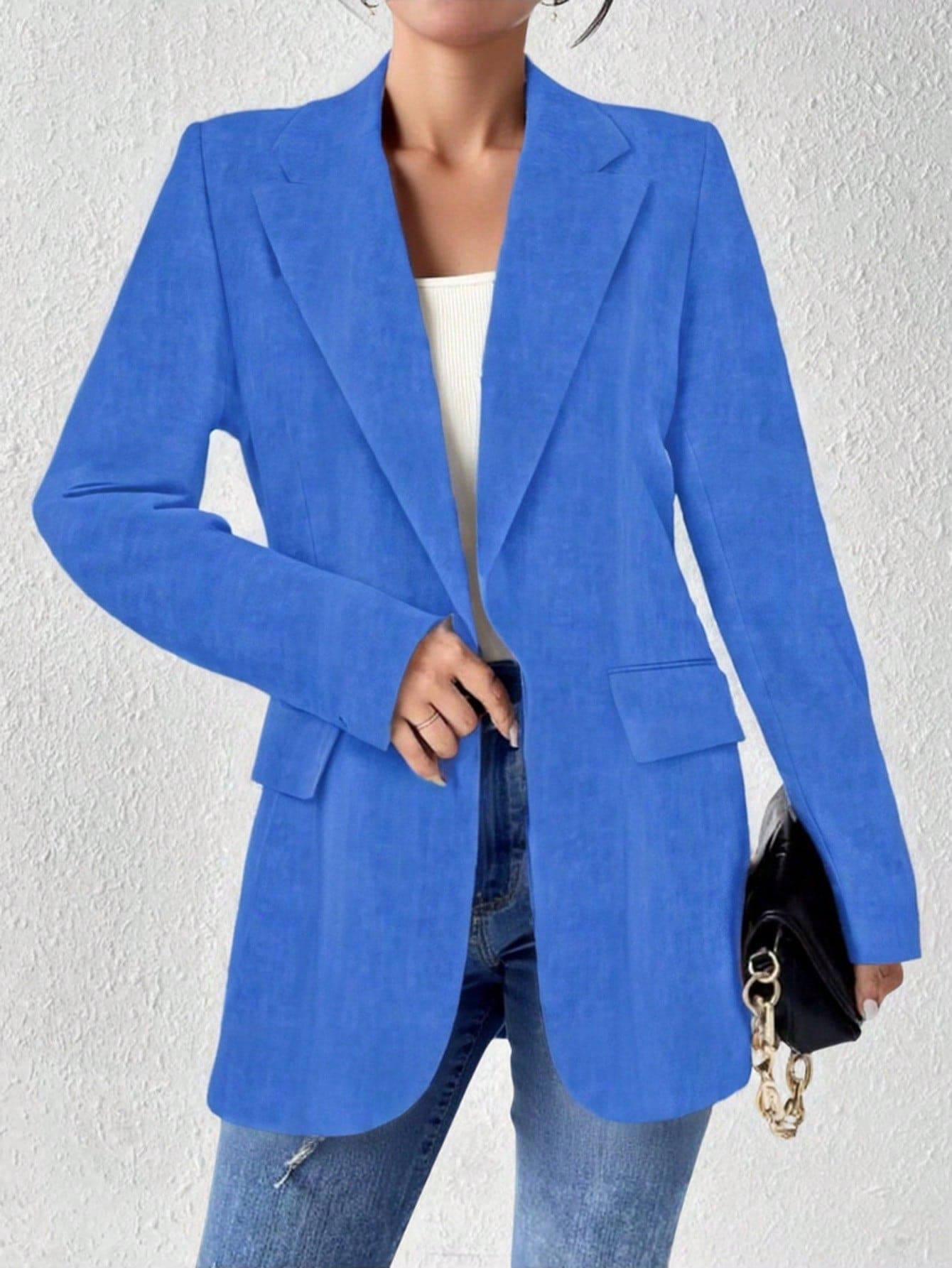 Blazer feminino de manga longa