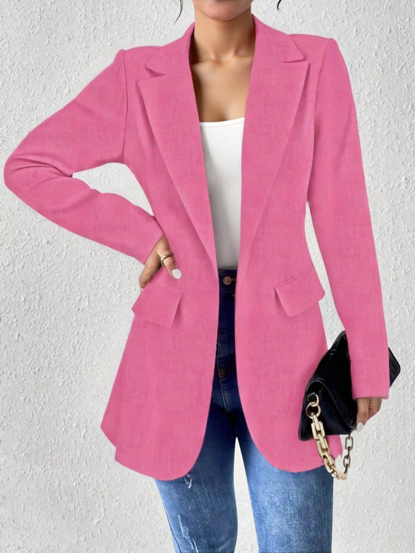 Blazer feminino de manga longa