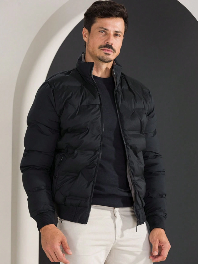 Jaqueta Masculina Termica Dupla Face com Bolso Interno
