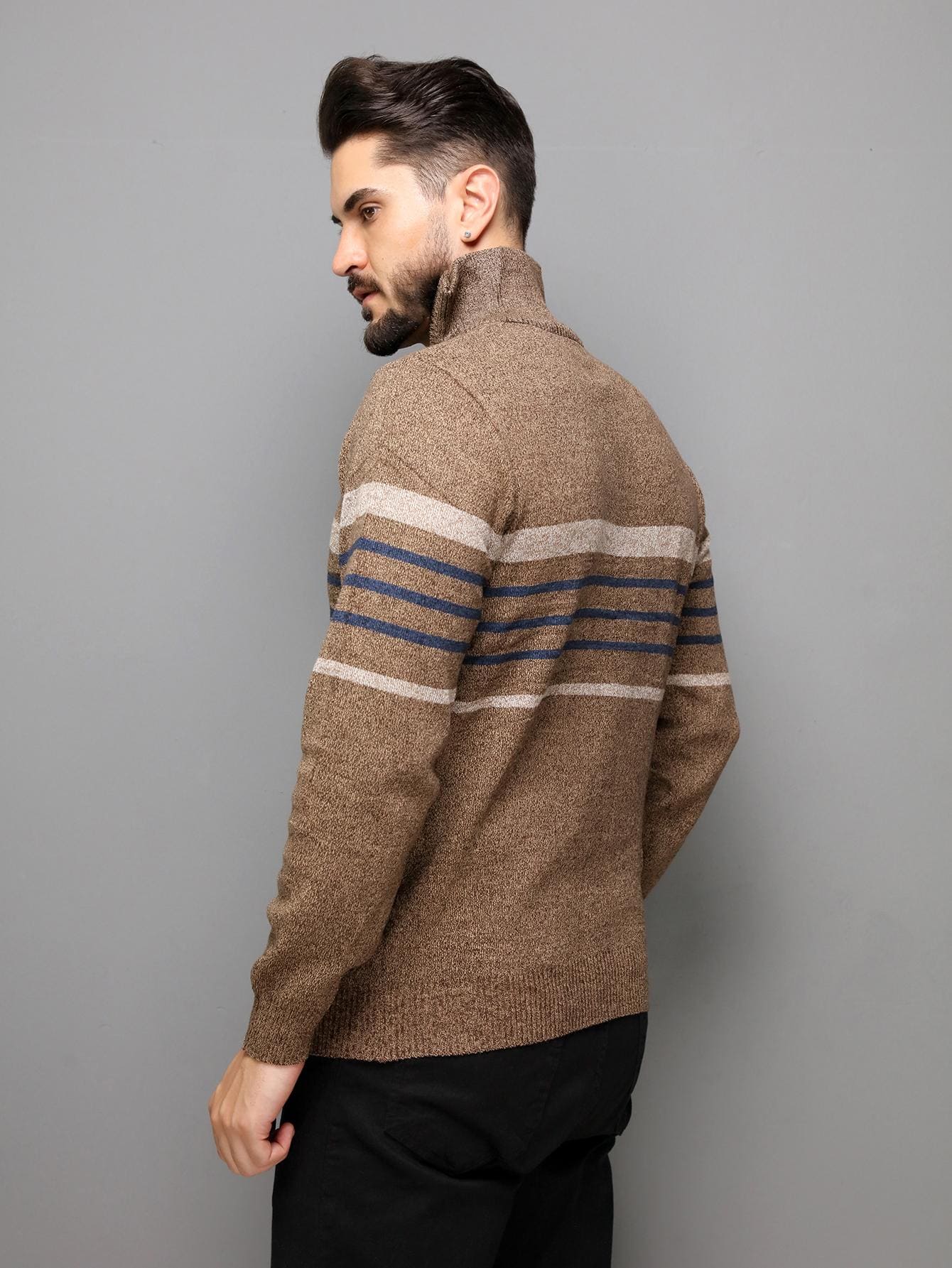 Sueter tricot masculino com zíper - Baita Opção - A sua melhor escolha