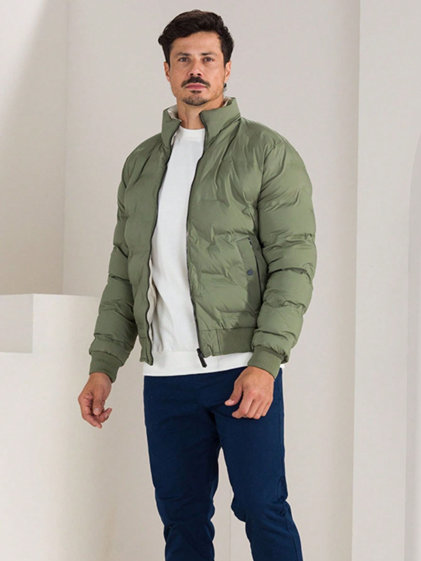 Jaqueta Masculina Termica Dupla Face com Bolso Interno
