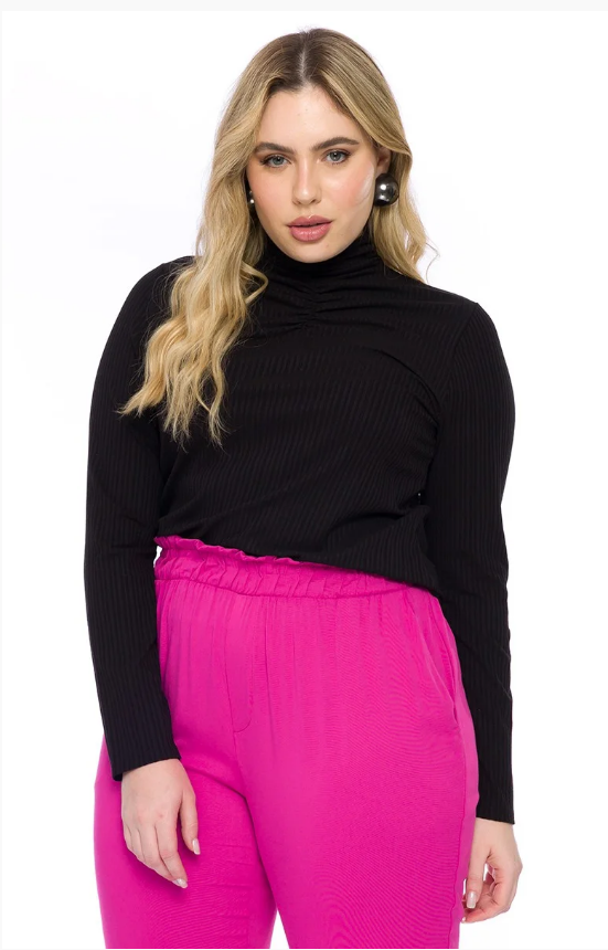 Blusa Manga Longa com gola