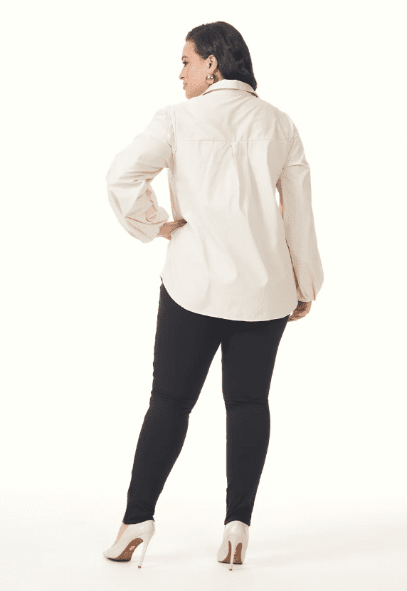 Calça em Plano PU Lisamour