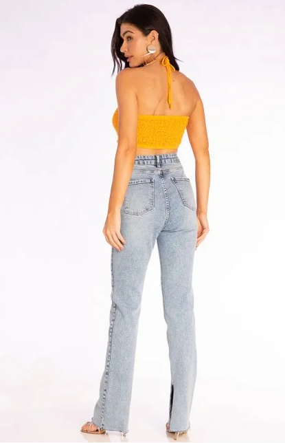 Calça Jeans Flare Doce Trama