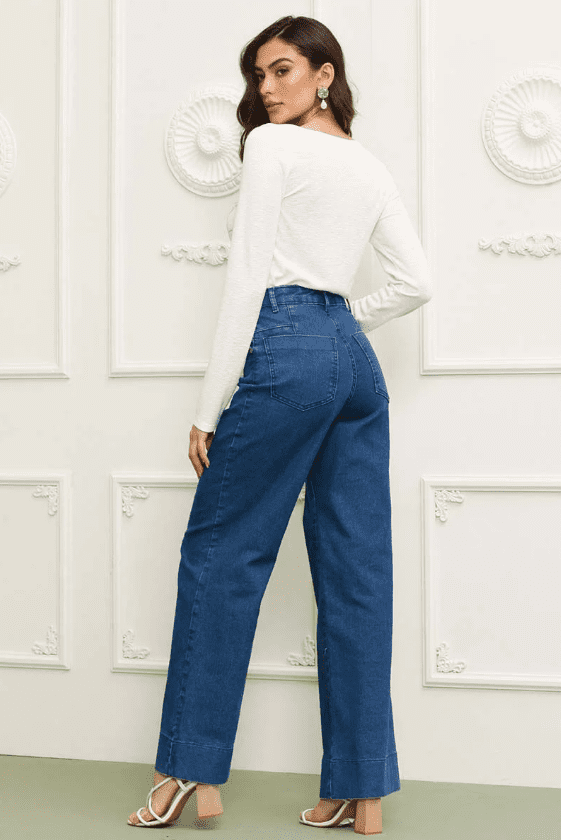 Calça Jeans Wide Leg