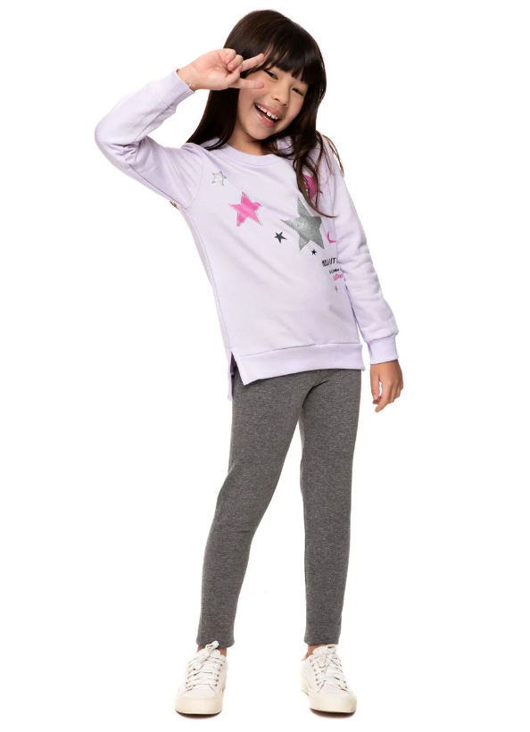 Conjunto Estrelas Moletom Malwee Kids