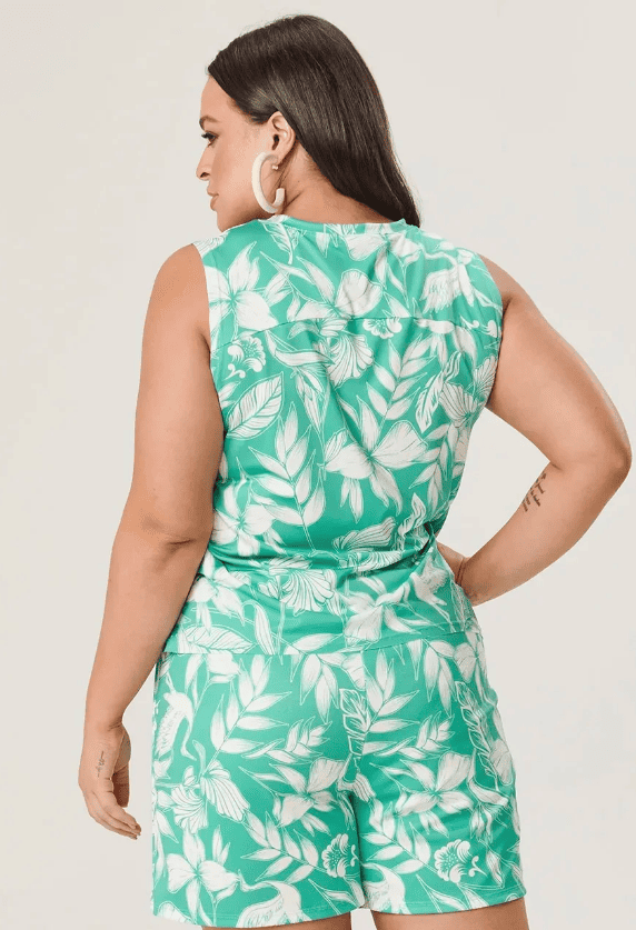 Shorts Estampado Tropical Lisamour
