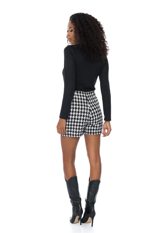 Shorts Saia em Tweed Doce Trama