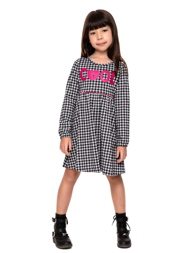 Vestido Cool em Jacquard Malwee Kids