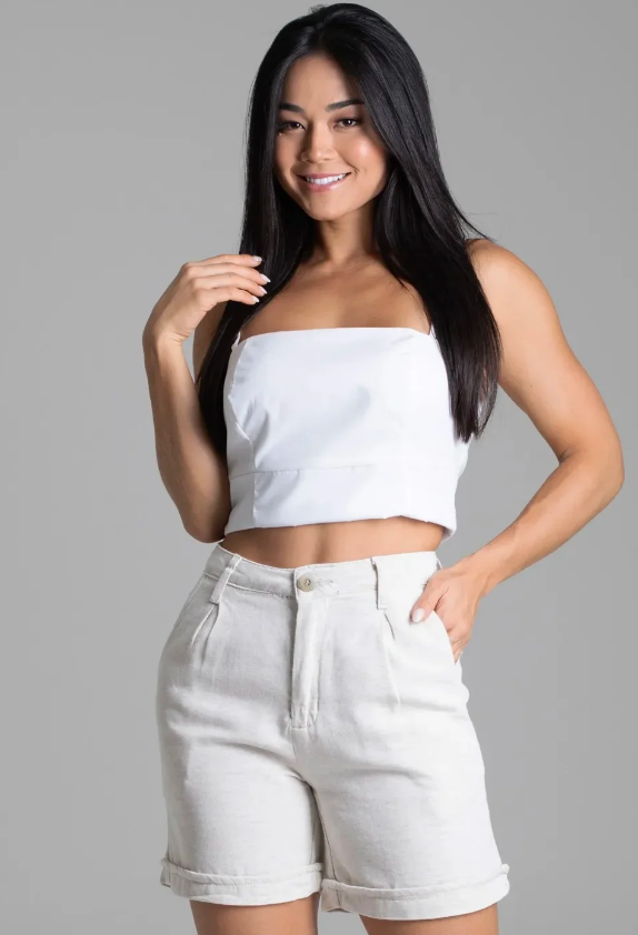 Shorts em Linho Sawary
